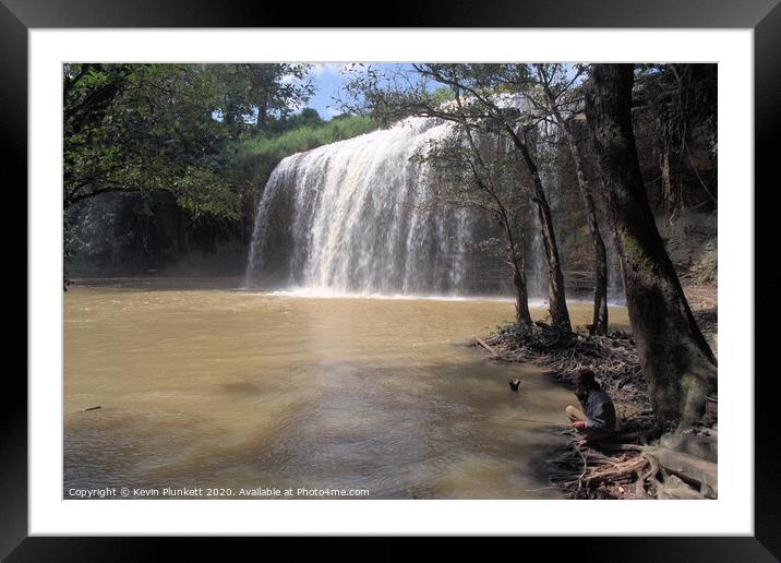 Dalat Waterfall, Vietnam Framed Mounted Print by Kevin Plunkett