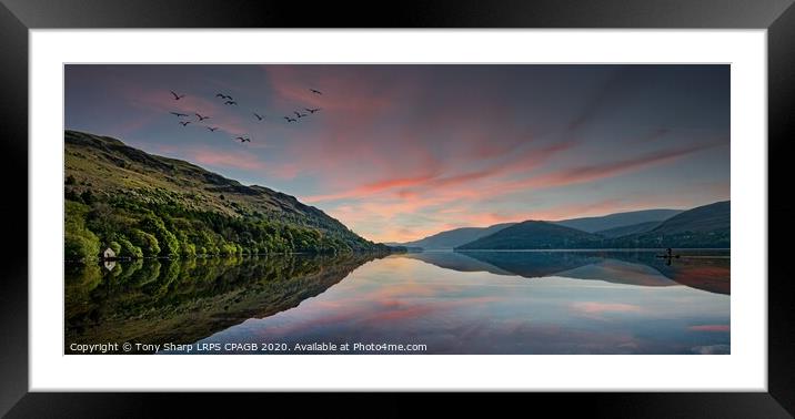 CRUMMOCK WATER DUSK Framed Mounted Print by Tony Sharp LRPS CPAGB