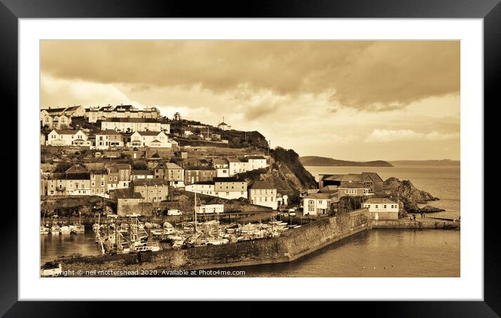 Mevagissey, Cornwall. Framed Mounted Print by Neil Mottershead