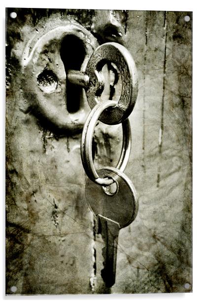 locked Acrylic by Heather Newton
