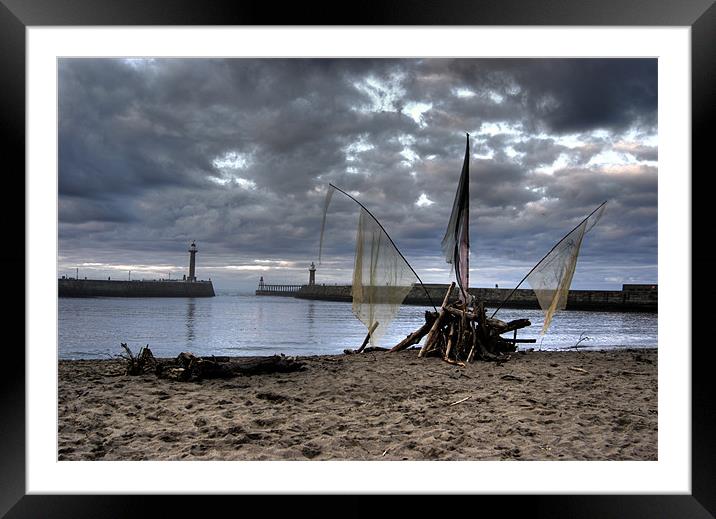 Dracula's Beach. Framed Mounted Print by Ray Hammond