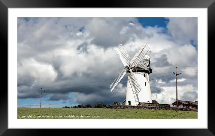 Ballycopeland Windmill, Ireland. Framed Mounted Print by jim Hamilton