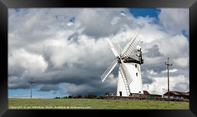 Ballycopeland Windmill, Ireland. Framed Print by jim Hamilton