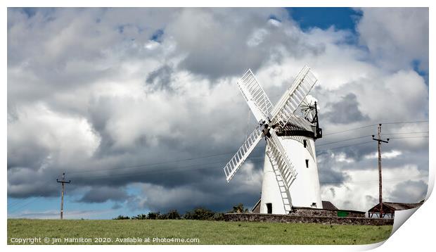 Ballycopeland Windmill, Ireland. Print by jim Hamilton