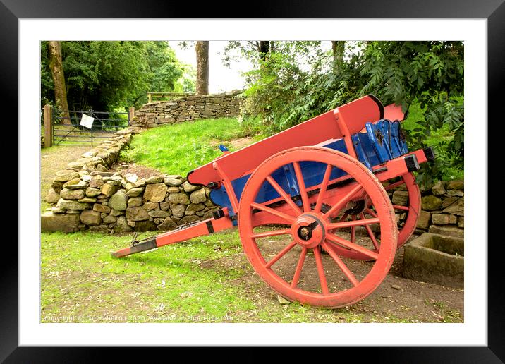 The farm cart Framed Mounted Print by jim Hamilton