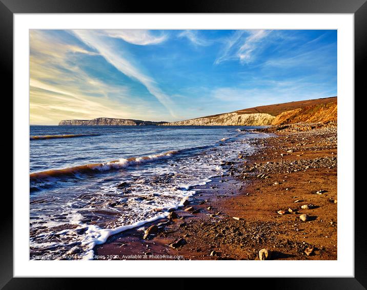 Christmas At Compton Bay Framed Mounted Print by Wight Landscapes