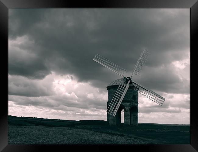 Windmill Framed Print by steve porter