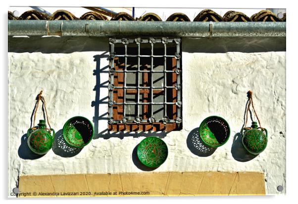 Andalusian Window Acrylic by Alexandra Lavizzari