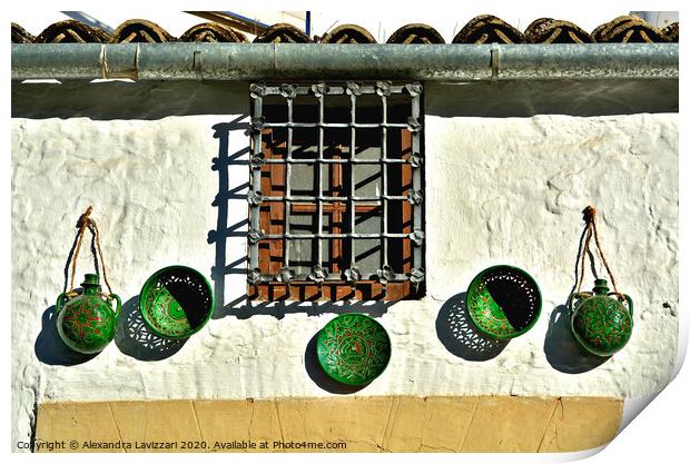Andalusian Window Print by Alexandra Lavizzari