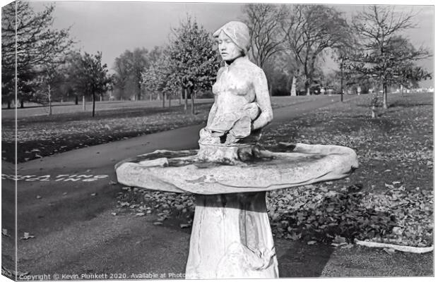 Little Nell stone statue in Hyde Park, London Canvas Print by Kevin Plunkett