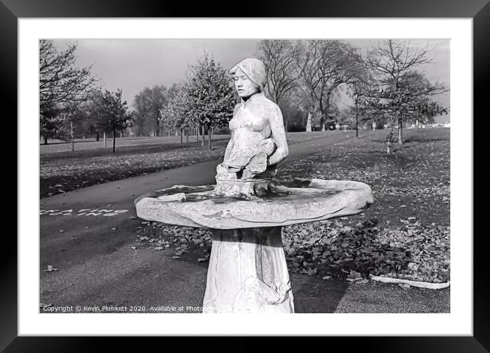 Little Nell stone statue in Hyde Park, London Framed Mounted Print by Kevin Plunkett