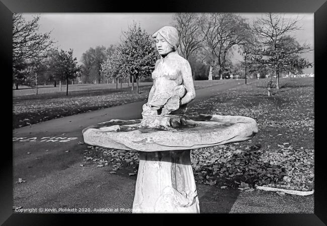 Little Nell stone statue in Hyde Park, London Framed Print by Kevin Plunkett