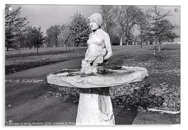 Little Nell stone statue in Hyde Park, London Acrylic by Kevin Plunkett