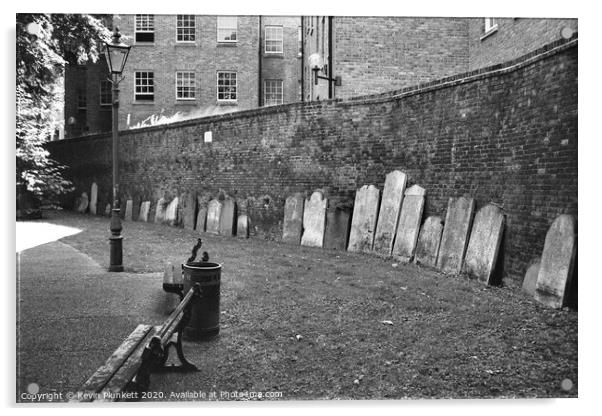 St John's Churchyard Wapping, London Acrylic by Kevin Plunkett