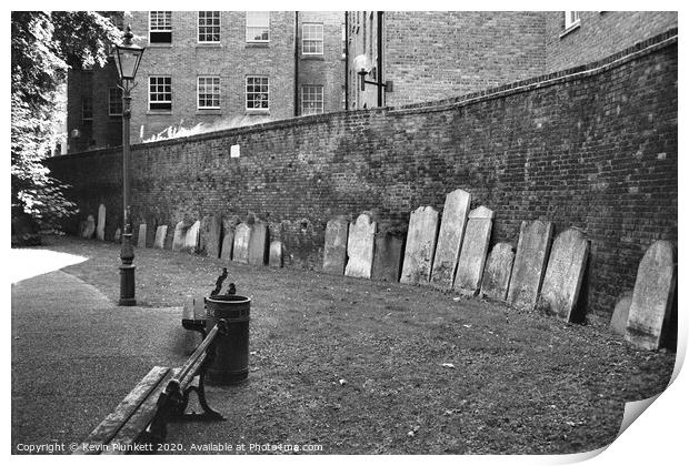 St John's Churchyard Wapping, London Print by Kevin Plunkett
