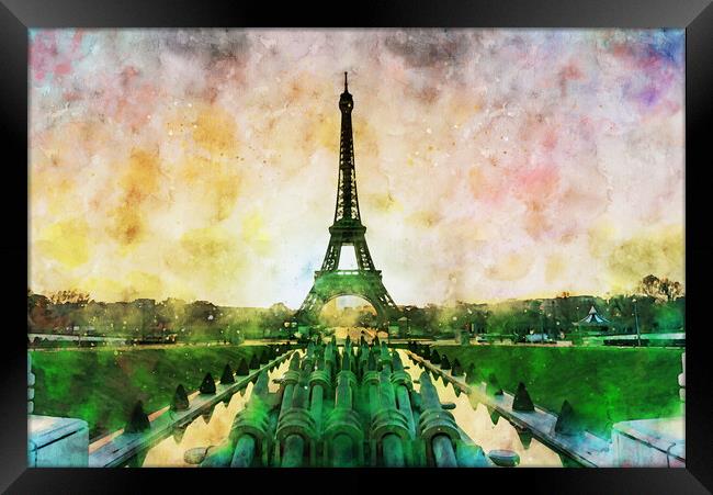 Eiffel tower Framed Print by Ankor Light