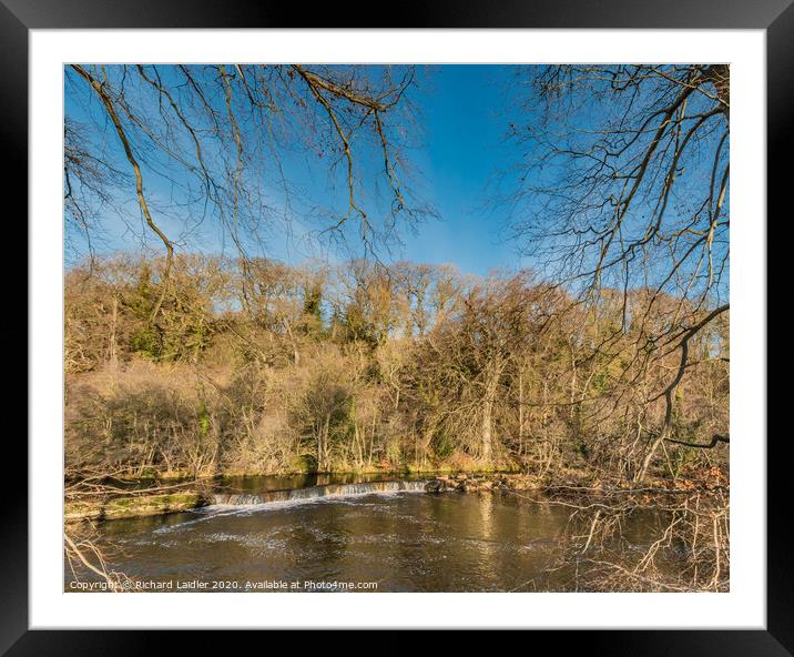 The River Tees at Whorlton Xmas Day 2020 Framed Mounted Print by Richard Laidler