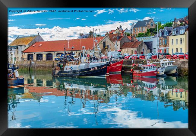 Pittenweem Boats Framed Print by Valerie Paterson