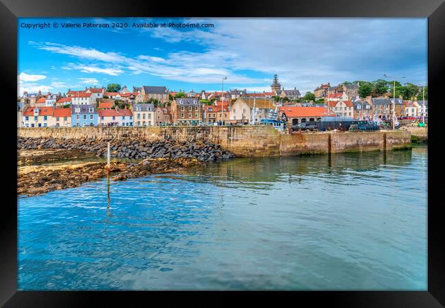 Pittenweem Harbour Entrance Framed Print by Valerie Paterson