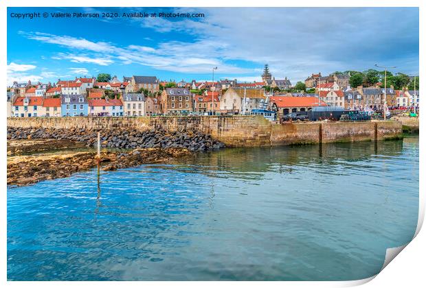 Pittenweem Harbour Entrance Print by Valerie Paterson