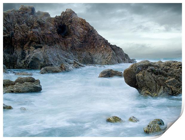 Coldingham Beach. Print by Ray Hammond