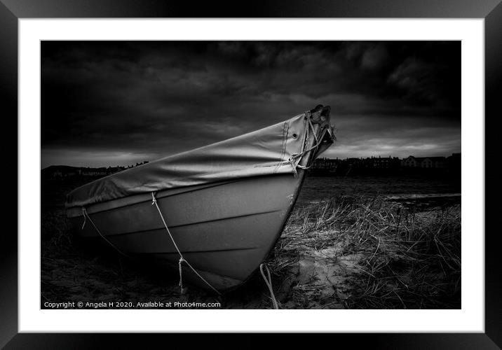 Small boat, Elie Framed Mounted Print by Angela H