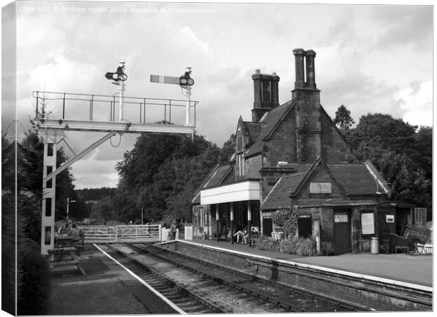 Cheddleton Railway station. Canvas Print by Andrew Heaps