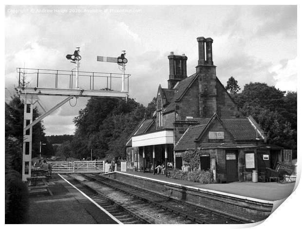 Cheddleton Railway station. Print by Andrew Heaps