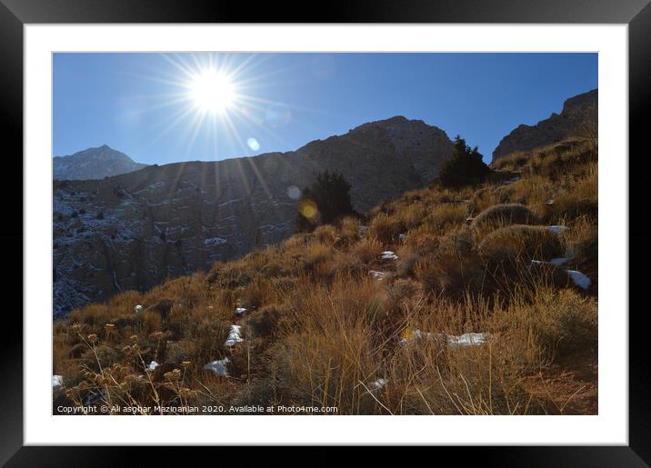 Outdoor stonerock Framed Mounted Print by Ali asghar Mazinanian