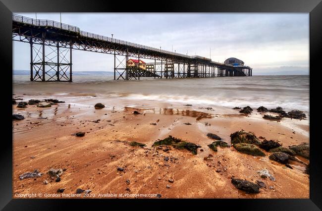 Mumbles Pier, Swansea Bay Framed Print by Gordon Maclaren
