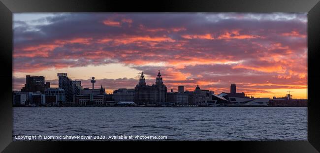 Liverpool Sunrise Framed Print by Dominic Shaw-McIver