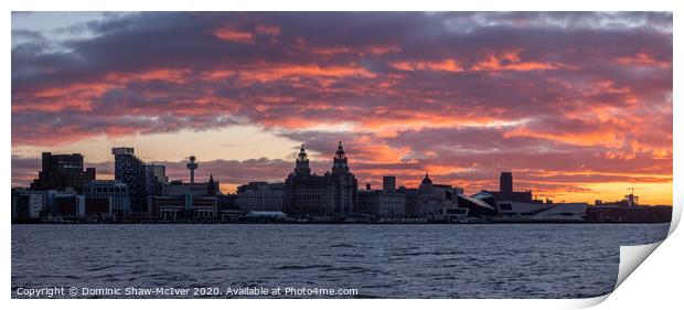 Liverpool Sunrise Print by Dominic Shaw-McIver