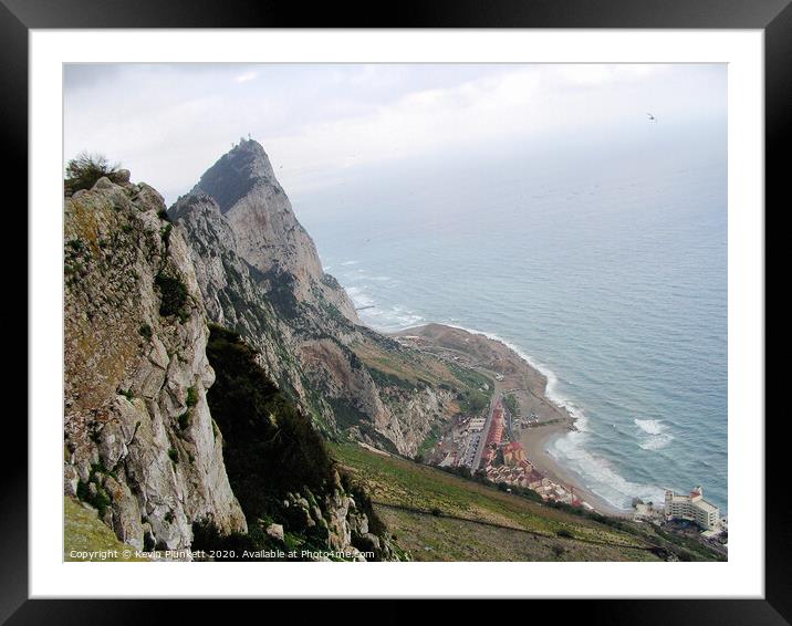 Rock of Gibraltar Framed Mounted Print by Kevin Plunkett