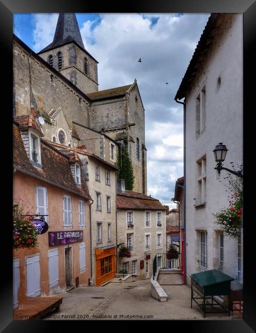 Montmorillon Old Town  Framed Print by Jacqui Farrell