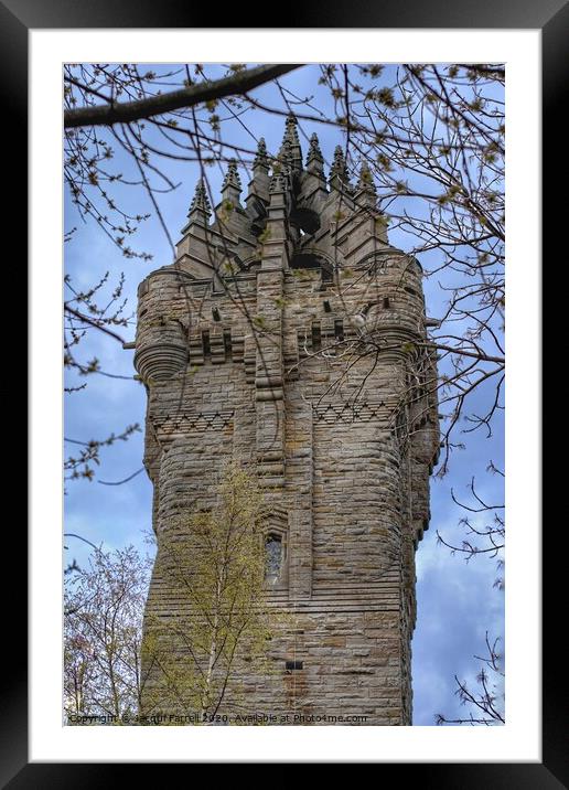 The Wallace Monument Stirling  Framed Mounted Print by Jacqui Farrell