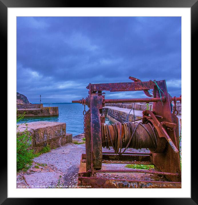 Charlestown harbour , Cornwall  Framed Mounted Print by Ian Stone