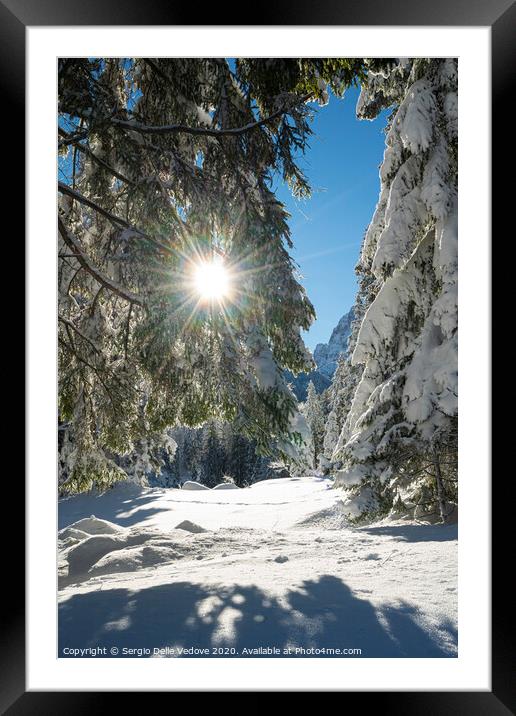 sun's rays  Framed Mounted Print by Sergio Delle Vedove