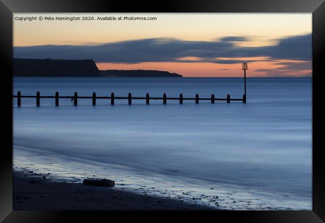 Dawn at Dawlish Warren Framed Print by Pete Hemington