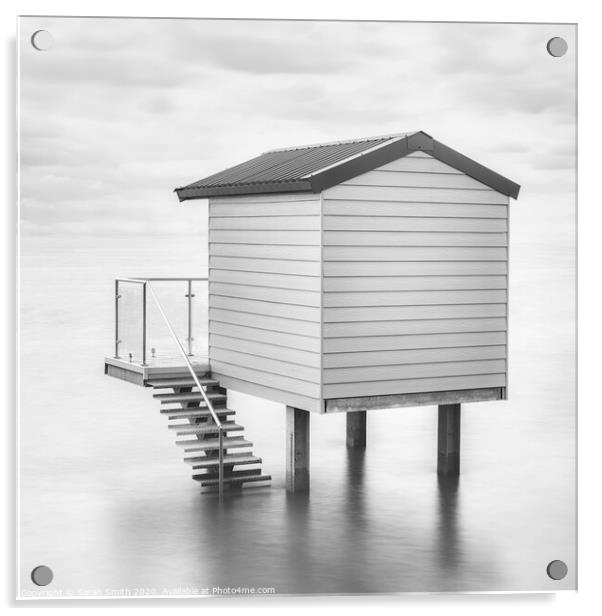 Beach Hut on Stilts Acrylic by Sarah Smith
