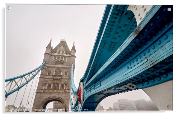 Tower Bridge London  Acrylic by Gordon Maclaren