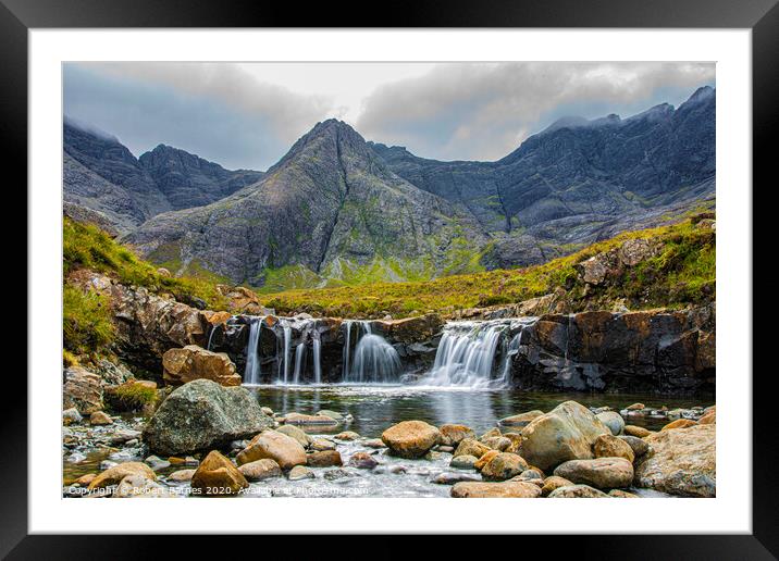The Fairy Pools Framed Mounted Print by Lrd Robert Barnes
