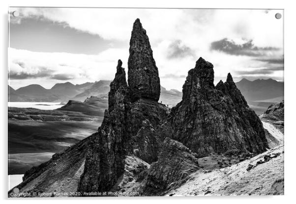 The Old Man of Storr Acrylic by Lrd Robert Barnes