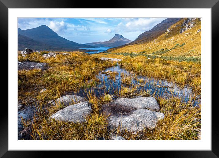 Stac Pollaidh in the Scottish Highlands Framed Mounted Print by John Frid