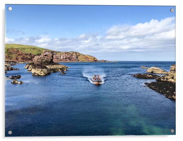 Pleasure trips at St Abbs Acrylic by Naylor's Photography