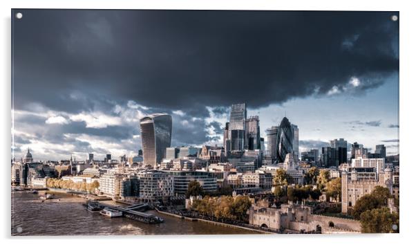 The City of London Acrylic by Mark Jones