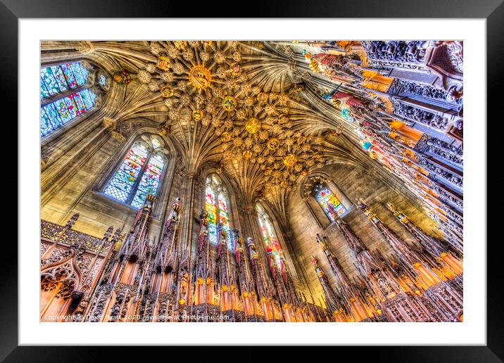 Thistle Chapel St Giles Cathedral  Framed Mounted Print by David Pyatt