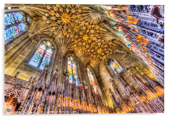Thistle Chapel St Giles Cathedral  Acrylic by David Pyatt