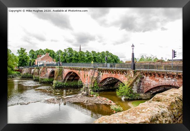 Tidal Dee at Chester Framed Print by Mike Hughes