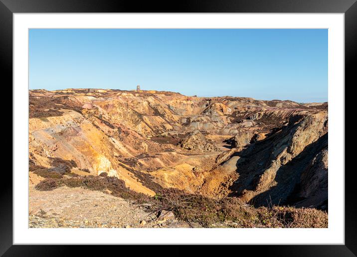 Colourful Copper Mine Framed Mounted Print by Wendy Williams CPAGB