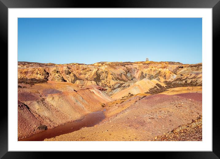 Vibrant Copper Mines of Parys Mountain Framed Mounted Print by Wendy Williams CPAGB